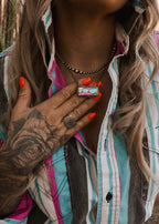 Classic Bar Necklace - Cotton Candy