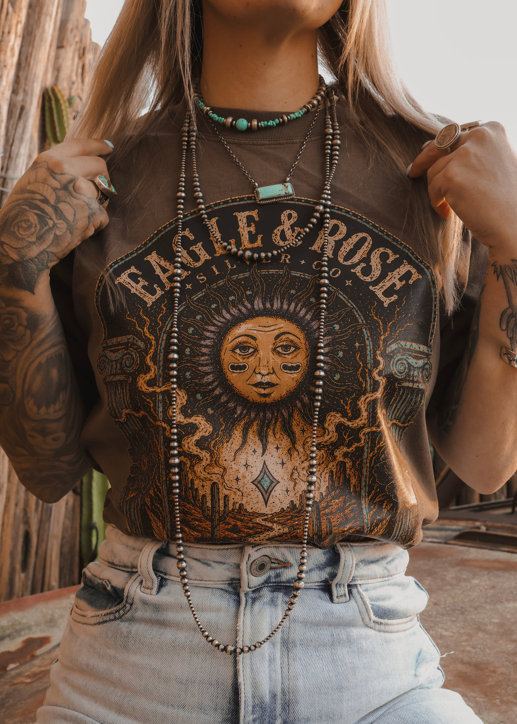 Desert Oracle Tee in Brown