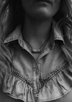 Classic Bar Necklace - Number 8 Turquoise