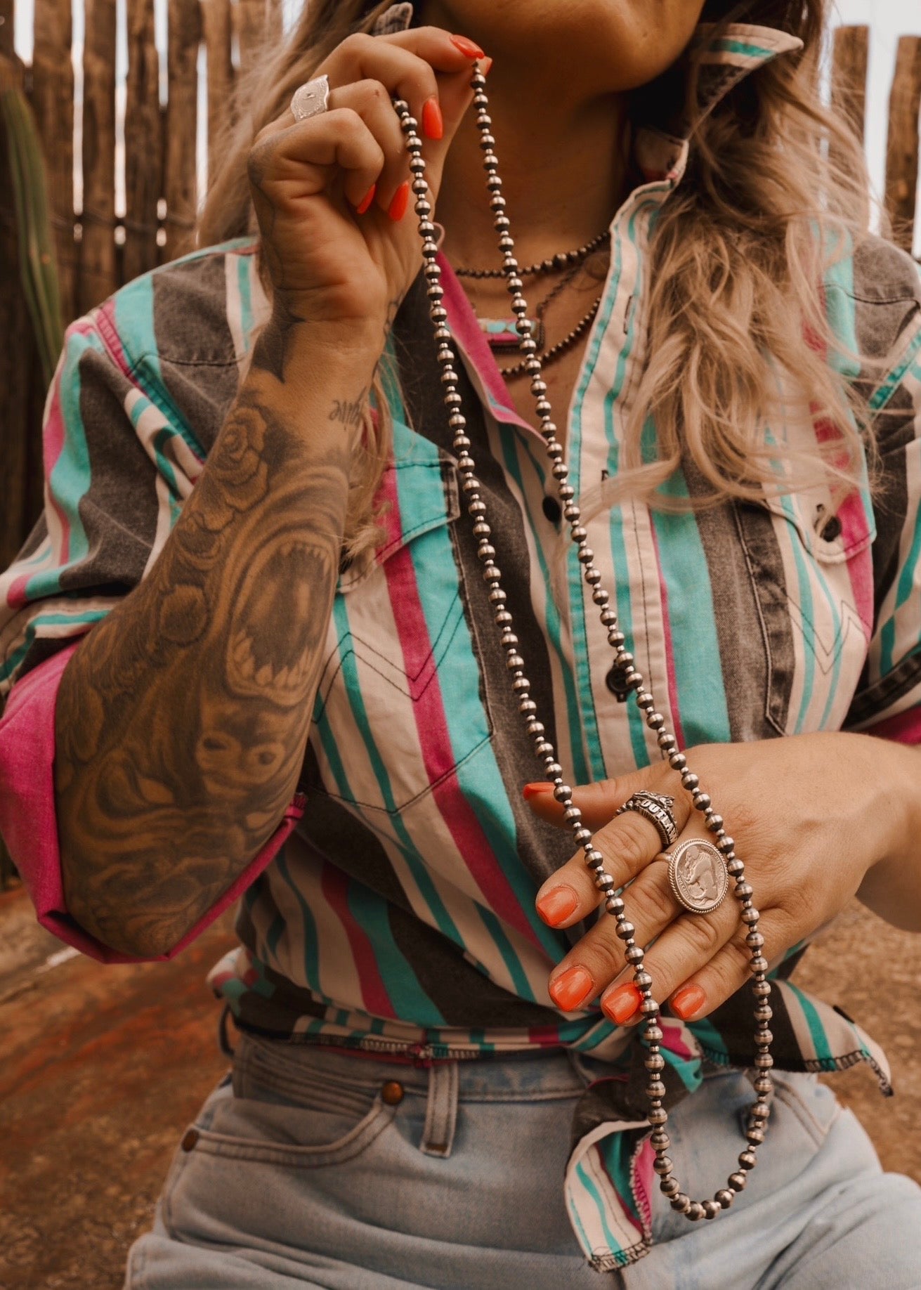 Classic Silver Pearl Necklace