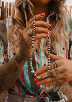 Cimarron Sky Silver Pearl Necklace