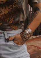 Navajo Copper & Sterling Silver Cuff