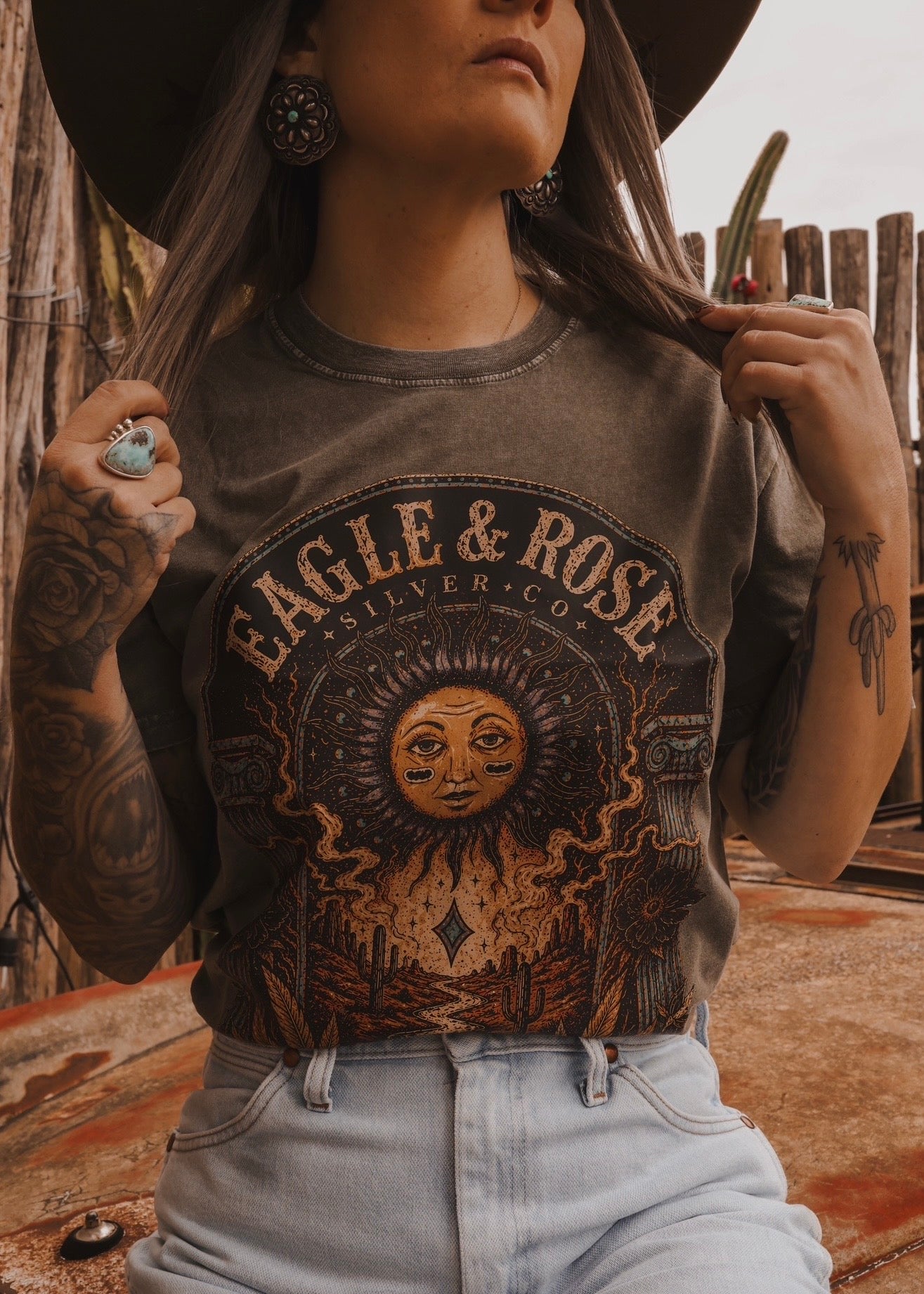 Desert Oracle Tee in Moss