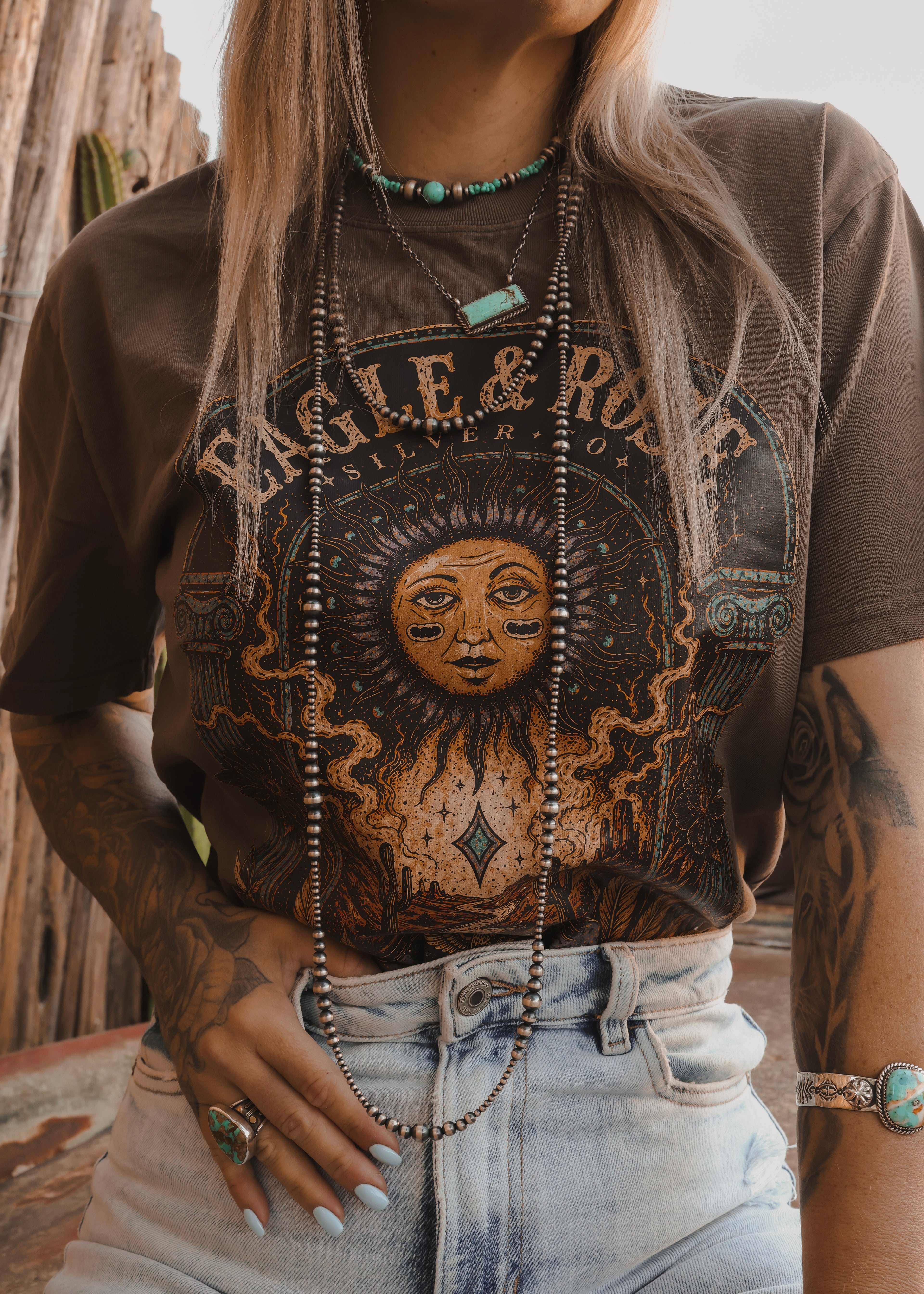 Desert Oracle Tee in Brown