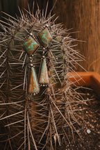 Wild Paloma Statement Earrings - Boulder Turquoise