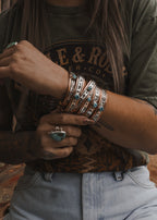 Navajo Copper & Sterling Silver Cuff - Turquoise