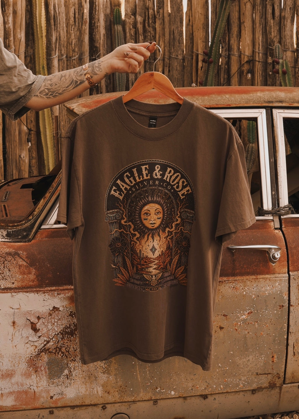 Desert Oracle Tee in Brown