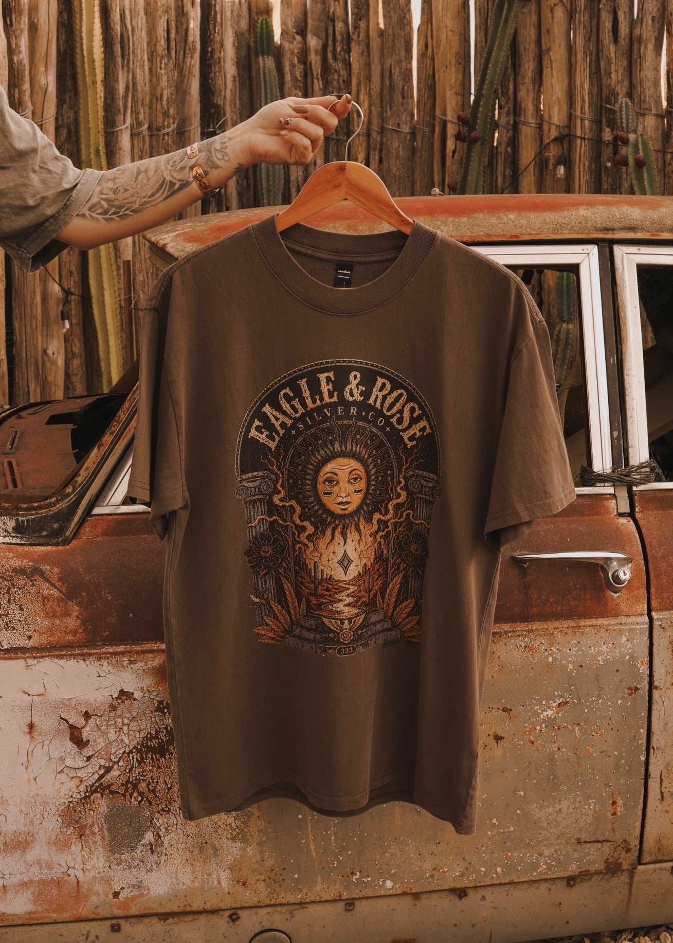 Desert Oracle Tee in Brown