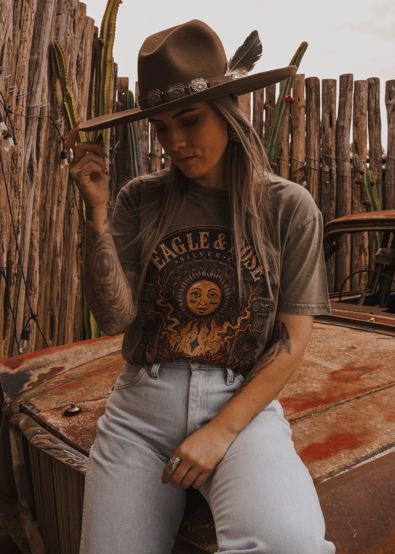 Desert Oracle Tee in Moss