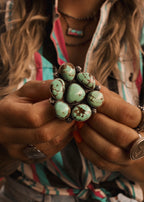 Sundown Statement Ring - Sonoran Ribbon Turquoise