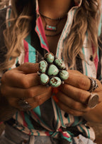 Sundown Statement Ring - Sonoran Ribbon Turquoise